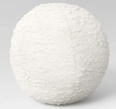 Boucle Sphere Throw Pillow Ivory - Threshold