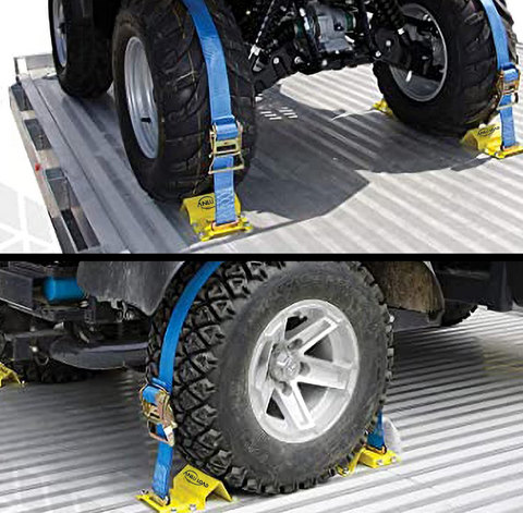 Wheel Chock Tie Down Kit,Wheel Tie Down Straps,E Track Tie Down System for ATV,Utv,Construction Equipment&Small Tractors.