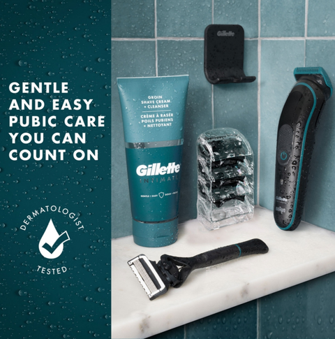 Med City-Gillette Intimate Men's Pubic Hair Grooming Kit