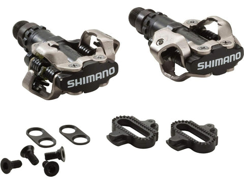 Shimano PDM520 Clipless SPD Bicycle Cycling Pedals Black ''with Cleats'''
