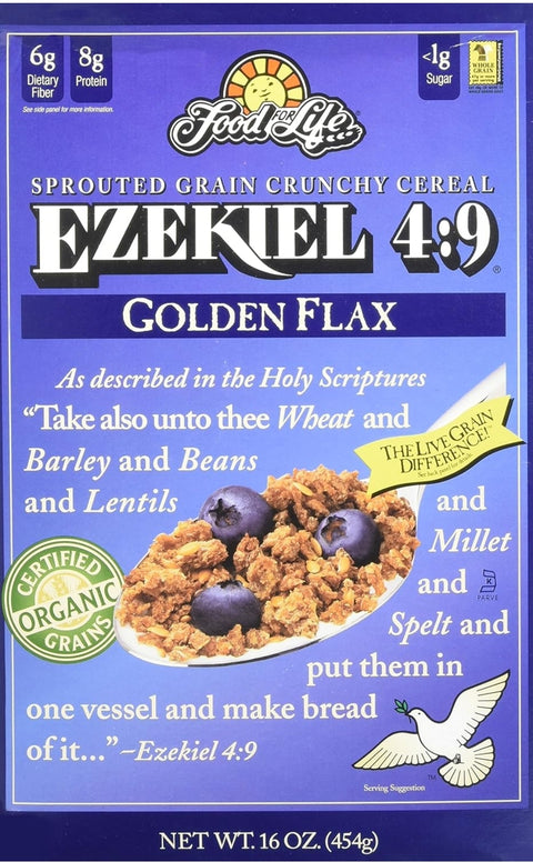 RCI Amazon Grocery- Food For Life Cereal Ezekiel 4:9 Golden Flax, 16 OZ
