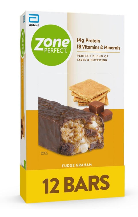 RCI Amazon Grocery - Zone Perfect All Natural Nutrition Bar, Fudge Graham, 1.76-Ounce Bars in 12-Count Boxes