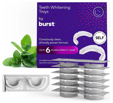 BURST Teeth Whitening Kit - Sensitive Teeth Friendly - 7 Treatments with 12.5% Hydrogen Peroxide