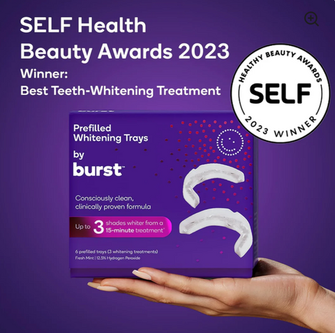 BURST Teeth Whitening Kit - Sensitive Teeth Friendly - 7 Treatments with 12.5% Hydrogen Peroxide