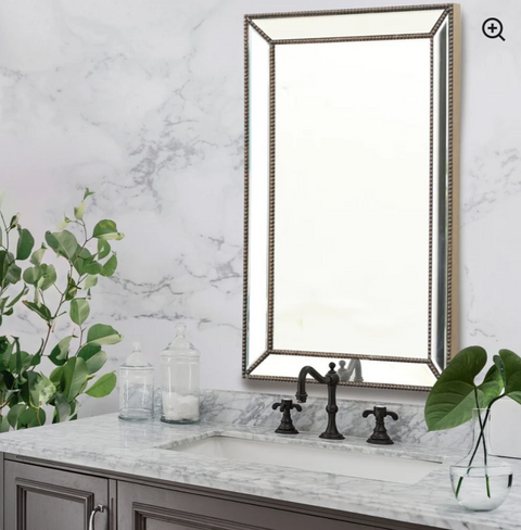 Cosmo Bronze Rustic Rectangular Wall Mirror