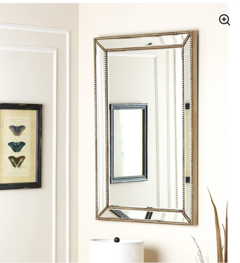 Cosmo Bronze Rustic Rectangular Wall Mirror