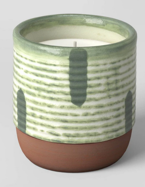 Ceramic Citronella Outdoor Candle Green - Threshold™