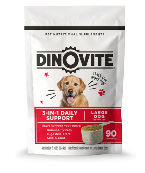 Dinovite Probiotics for Dogs – Promotes Healthy Skin & Coat with Omega 3 for Dogs