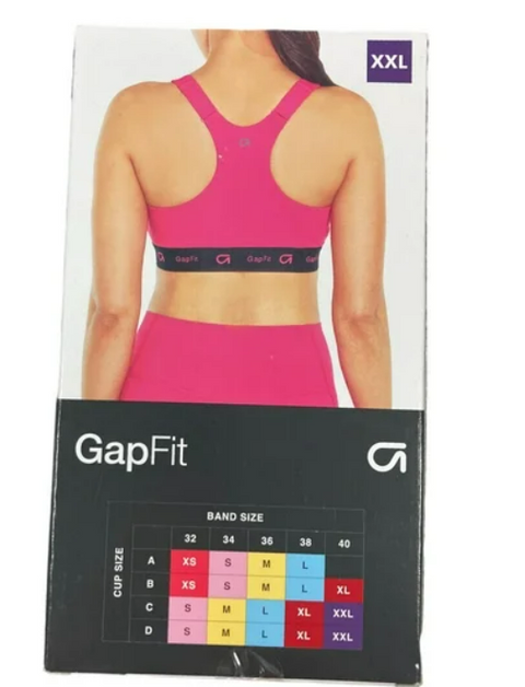 GAP Fit Women's 4 Way Stretch Moisture Wicking Racerback Sports Bra - Fuchsia Purple