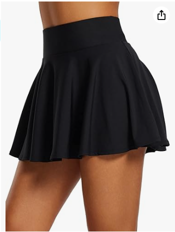 BALEAF Women's High Waisted Tennis Skirts Tummy Control Pleated Golf Skorts Skirts for Women