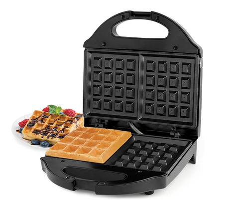Complete Cuisine Belgian Style 2 Slice Waffle Maker, Non-Stick Plates