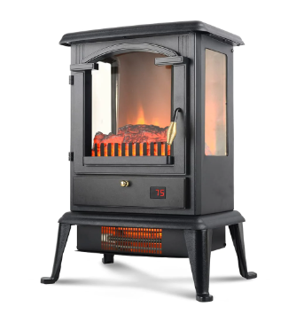 Electric Fireplace Heater with Remote
