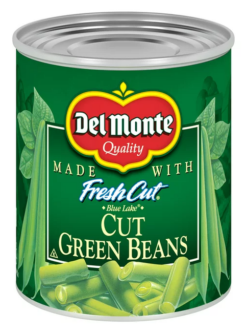 RCI Food - Del Monte Cut Green Beans, Canned Vegetables, 8 oz Can