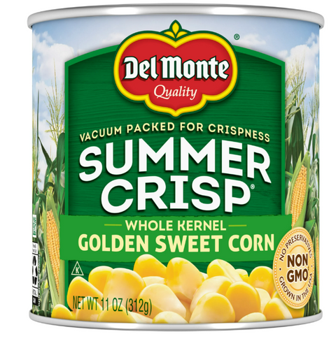 RCI Food - DEL MONTE Golden Sweet Whole Kernel Corn, Canned Vegetables, 11 oz Can