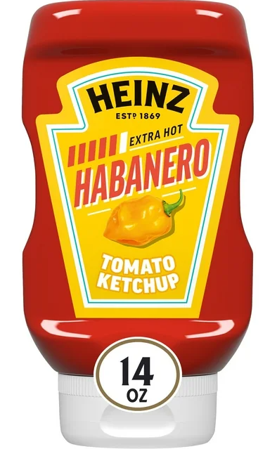 RCI Food - Heinz Tomato Ketchup Blended with Habanero, 14 oz Squeeze Bottle