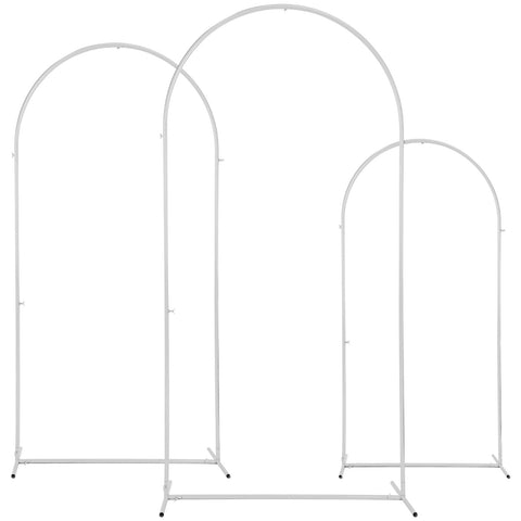 Amyhill Set of 3 Metal Wedding Arch Arched Backdrop Stand Wedding Arches
