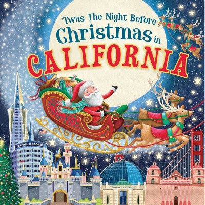 'Twas the Night Before Christmas in California - by Jo Parry (Board Book)