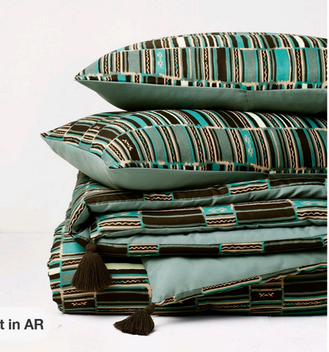 Full/Queen Jungalow Sun in the Water Comforter and Sham Set - Teal - Opalhouse with Jungalow