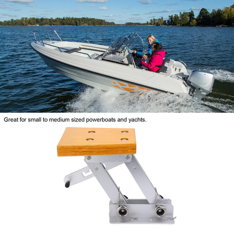 Acouto Outboard Motor Bracket Kicker 2-Stroke Motors 7 1/2-20 HP Outboard Motor Mount Aluminum Boat Marine Board Heavy Duty Adjustable up to 13.4in