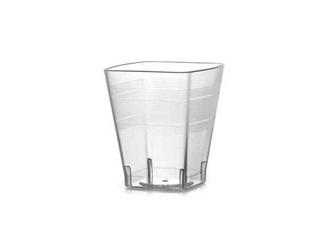 Fineline Settings Wavetrends Clear Square 2 oz. Shot Glass 432 Pieces