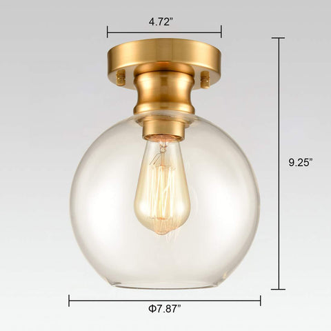 Globe Glass Ceiling Light