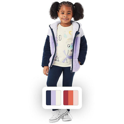 Member's Mark Girls 3 Piece Cozy Jacket Set - Black Hills Blue Spruce Mercantile