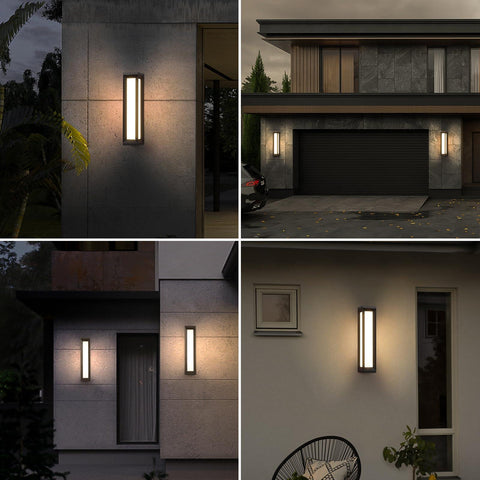 MVBT Modern Outdoor Wall Light, LED Porch Patio Door Entryway Sconce Exterior Fixture Wall Lamp 3000K Landscape Lighting